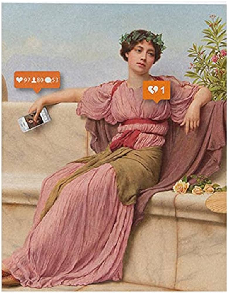 Amazon｜ウォールアート面白い女性の壁の芸術古典的な芸術の傑作絵画